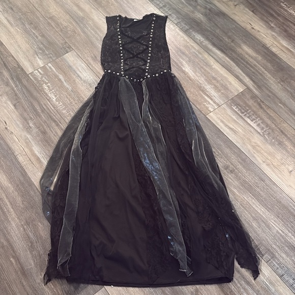 Dark Angel Costume girls goth dress and accessories size XL 14-16 - Picture 3 of 9